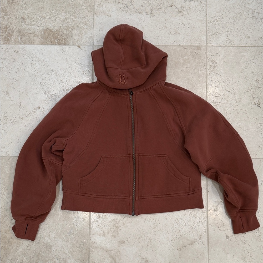 Lululemon Scuba Oversized Full Zip Hoodie in Ancient Copper